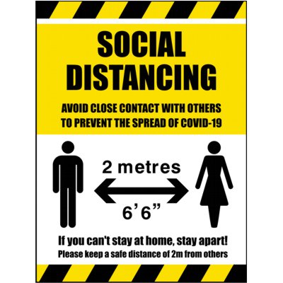 social distancing signs for schools