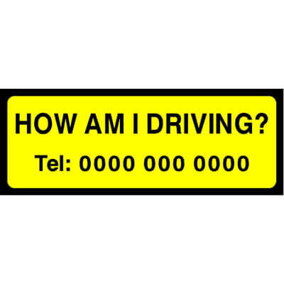 How am I driving? sticker