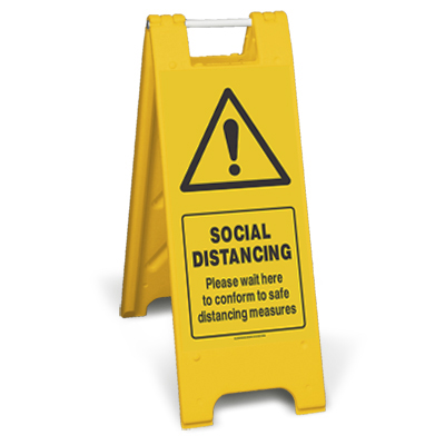 Social Distancing Sign Stand