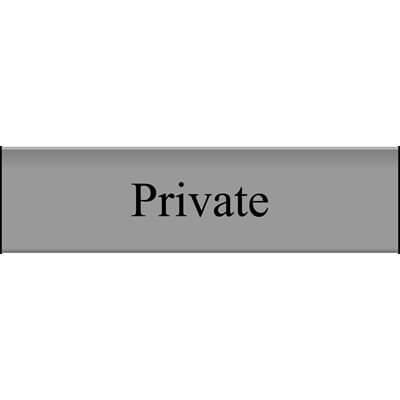 Private sign