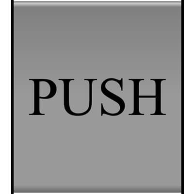 Push door sign