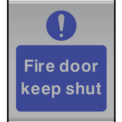 Fire door keep shut slatz sign