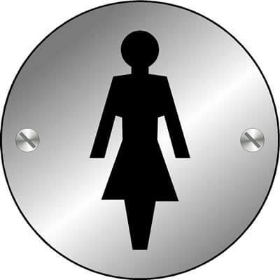 Female door sign