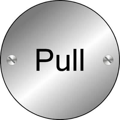 Pull disc sign
