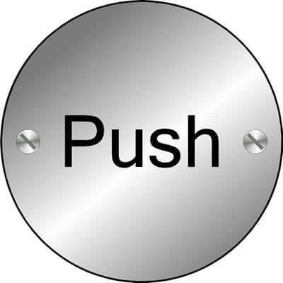 Push disc sign