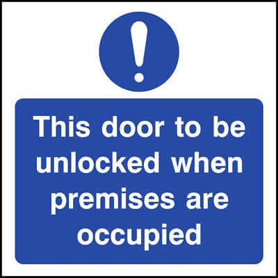This door to be unlocked (Symbol)