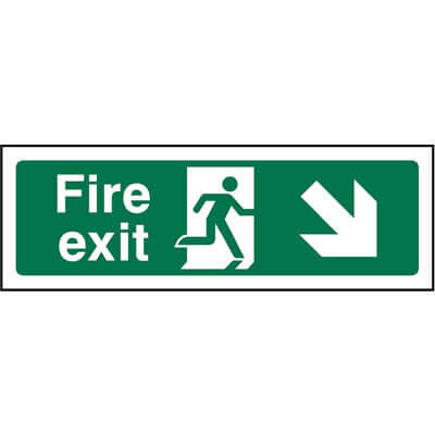 Fire exit right down