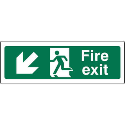 Fire exit left down