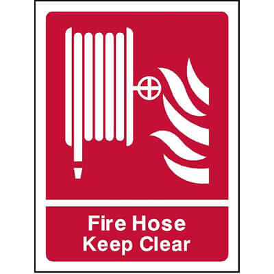 Fire Hose Keep Clear Sign