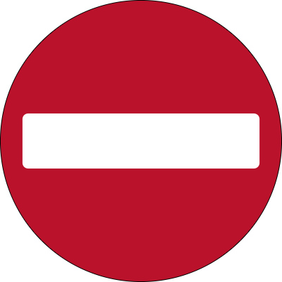 no entry sign