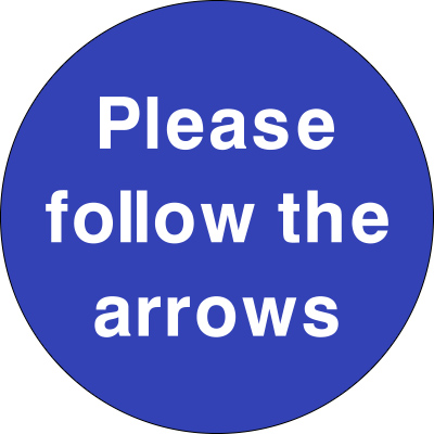 follow the arrows sign