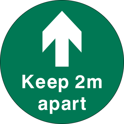 Keep 2m Apart Floor Marker