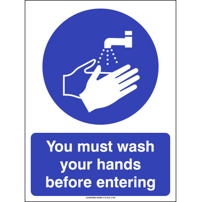 hand wash signs for schools