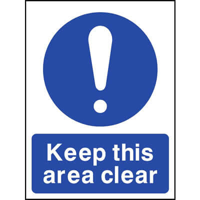 Keep this area clear