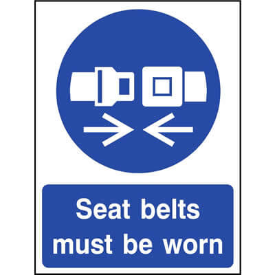 Seat belts must be worn