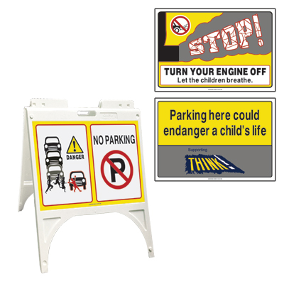 3-in-1 School Road Safety Sign Stand