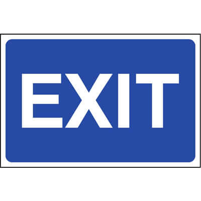 Exit sign