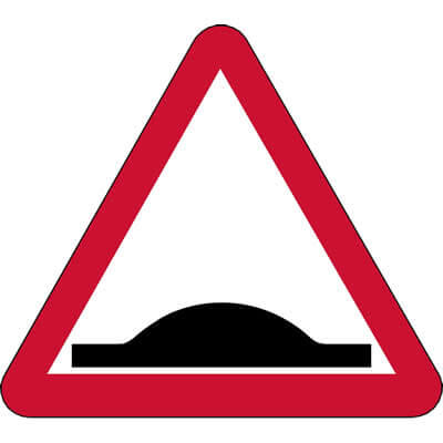 Road hump sign