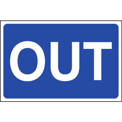Out sign