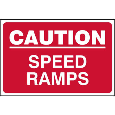 Caution Speed Ramps