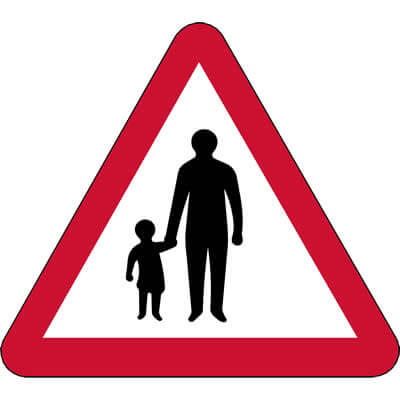 Pedestrian Warning Sign