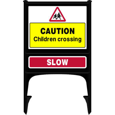 caution children crossing sign