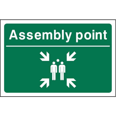 Assembly point sign