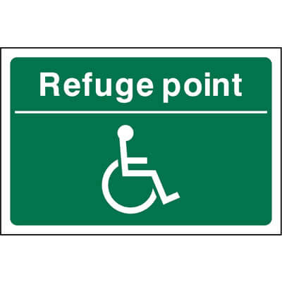 Refuge point sign