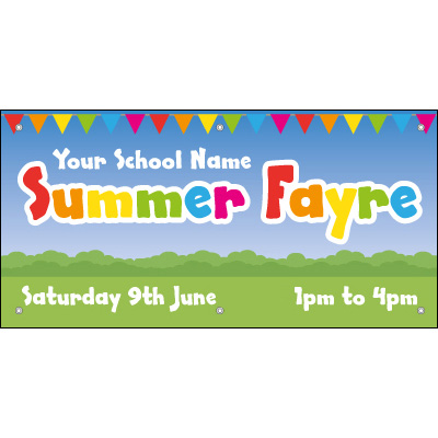 Summer fayre school banner