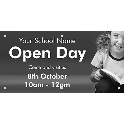 School Open Day Banner