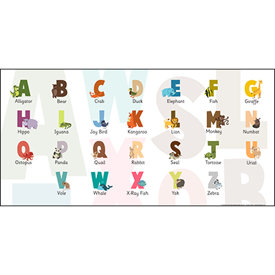 Animal Alphabet Sign Board