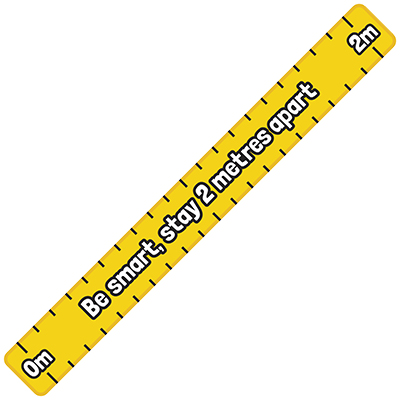 2m Social Distancing Ruler Sign