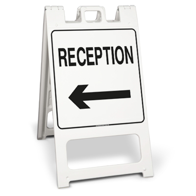 Reception direction sign