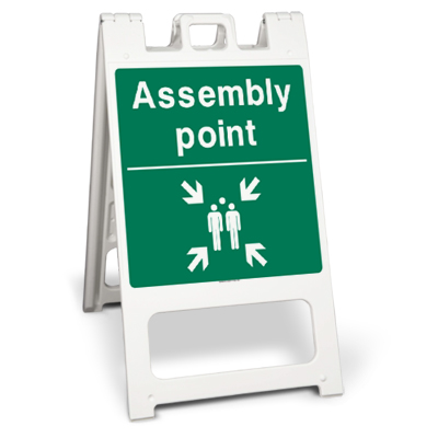Assembly point sign stand